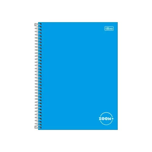 CADERNO UNIV CD 01X1 96FL TILIBRA ZOOM+ AZUL