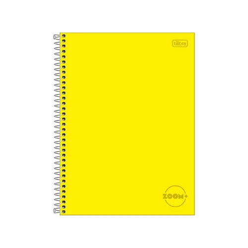 CADERNO UNIV CD 01X1 96FL TILIBRA ZOOM+ AMARELO