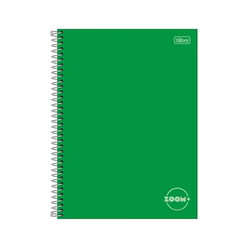 CADERNO UNIV CD 01X1 96FL TILIBRA ZOOM+ VERDE