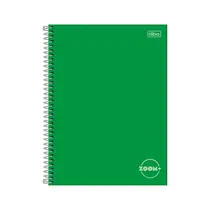 CADERNO UNIV CD 01X1 96FL TILIBRA ZOOM+ VERDE