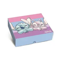 Caixa de Presente Stitch Com Tampa e Fundo G 30cm X 6cm X 24cm Sweet Cromus