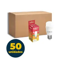 LAMPADA BULBO MINI T 4,7W LED BRANCA QUENTE 3000K E27 SUPERLED OUROLUX 50 UN