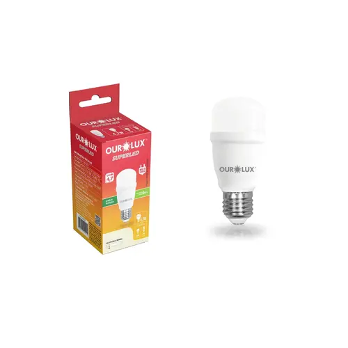 Lâmpada de LED 4,7W Mini Bulbo Branca Fria 6500K E27 Superled Ourolux
