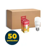 LAMPADA BULBO MINI T 9W LED BRANCA FRIA 6500K E27 SUPERLED OUROLUX 50 UN