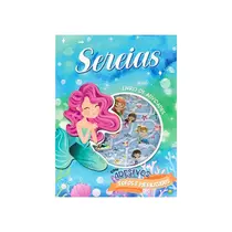 Livro Infantil Atividades Sereias Com Adesivos Metalizados Brasileitura
