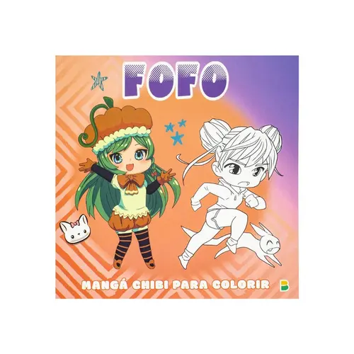 Livro Infantil de Colorir Mangá Chibi Fofo