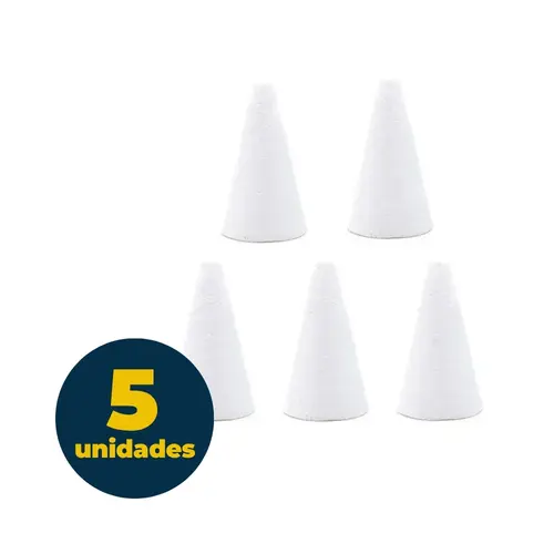 CONE ISOPOR 240MM 5 UN