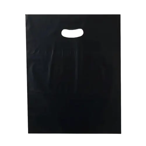 Sacola Boca de Palhaço PE 35cm X 50cm Preta Com 50 Unidades