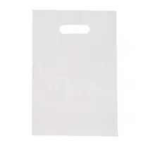 Sacola Boca de Palhaço PE 40cm X 50cm Branca Com 50 Unidades