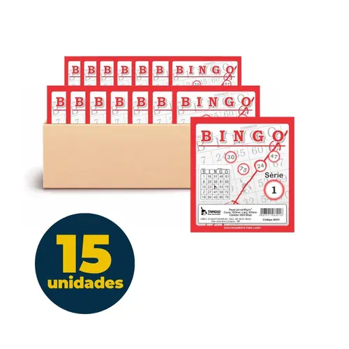 Bloco para Bingo Tamoio com 100 Folhas Jornal 6001
