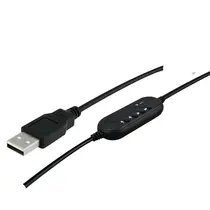 Headset USB Com Microfone 5+ Fone de Ouvido Preto