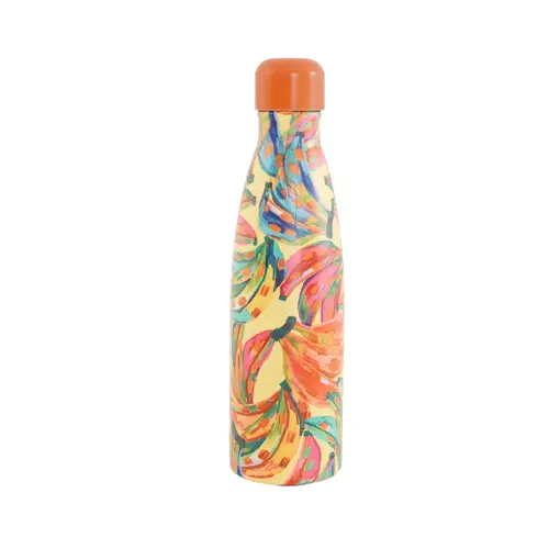 Garrafa Térmica 500ml Glub Glub Cor de Banana Farm