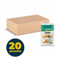 TAMPA PARA COPO TERMICO PAPEL 180ML 25 UN COM FURO INOVEN ECO 20 PCT