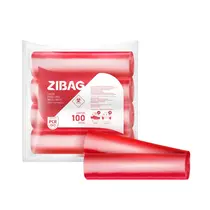Saco de Lixo Infectante Vermelho 50L 63cm X 80cm Com 100 Unidades 12 Micras Rolo Super Reforçado