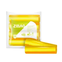 Saco de Lixo Amarelo 100L 75cm X 85cm Com 100 Unidades 4 Micras Rolo Econômico
