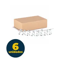 FAIXA DECORATIVA 85CM PARABENS PRATA 6 UN