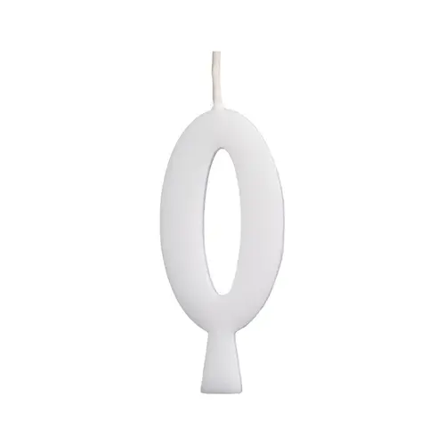 Vela de Aniversário Branca 5,5CM N° 0