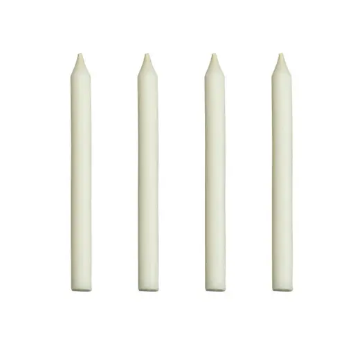 Vela de Aniversário Branca 6cm Palito 10uni