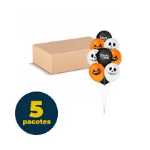 BALAO DECORADO 9 25 UN HALLOWEEN SORTIDO 5 PCT