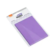 Bloco Recado Adesivo Removível 76mm X 102mm Roxo Neon Com 50 Folhas