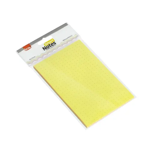 Bloco Recado Adesivo Removível 98mm X 150mm Pontilhado Neon Com 48 Folhas