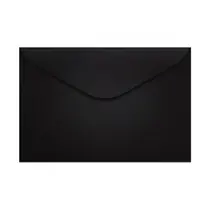Envelope 114MMX162MM 80g Carta Preto 10un Color Plus