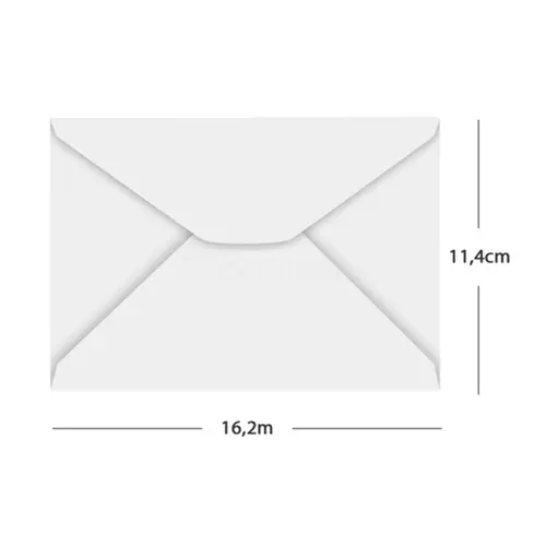 Envelope 114MMX162MM 80g Carta Diamante 10un Color Plus