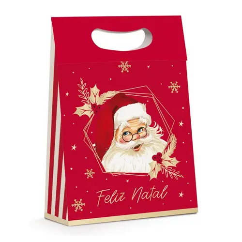 Caixa Presente Plus M 22CMX9CMX32CM Cromus Noel Natalino