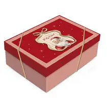 Caixa Presente Retangular c/ Tampa 24CMX8CMX18CM  Cromus P Charm Natalino