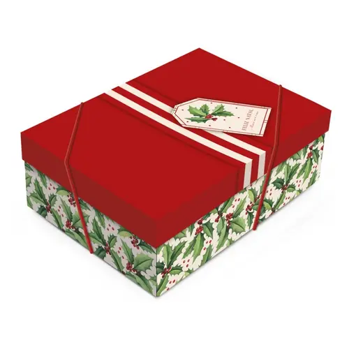 Caixa Presente Retangular c/ Tampa 24CMX8CMX18CM  Cromus P Little Tree
