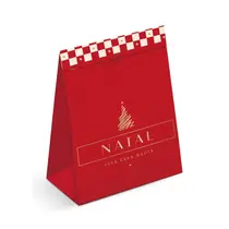 Saco Papel Presente P Cromus Natal Lines 22x15x7cm