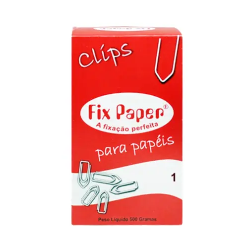 Clipes Galvanizado 3,1cm N-1 500gr Fix Paper