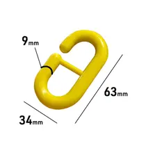Corrente Plastica Sinalização 63MMX34MMX9MM Elo Montável 2m