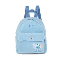 Mochila Infantil Luxcel Stitch Pelúcia Azul BS76024SC
