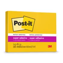 Bloco Adesivo Removivel 076MMX102MM 90FL Amarelo Sol POST-IT