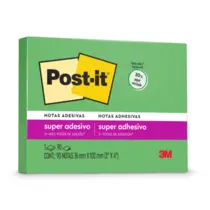 Bloco Adesivo Removível 076MMX102MM 90FL Verde POST-IT