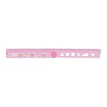 REGUA PLAST 30CM TILIBRA DOBRAVEL 30CM/15CM UNICORNIO