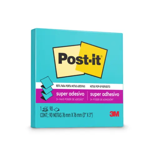 Recado Adesivo Removível 76MMX076MM Pop-up Céu Azul 90 Folhas POST-IT