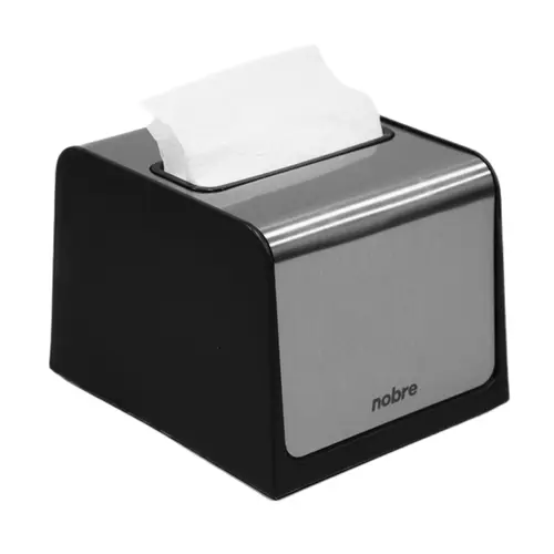 Dispenser Guardanapo Interfolhado Preto Inox