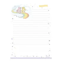 Papel de Carta Bloco 179x241mm Animativa 50 Folhas Ursinhos Carinhosos