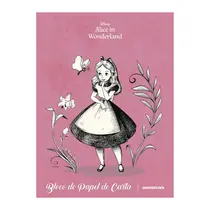 Papel de Carta Bloco 179X241mm 48 Folhas Animativa Alice no País das Maravilhas