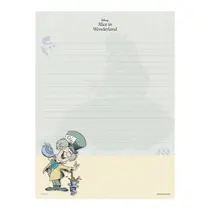 Papel de Carta Bloco 179X241mm 48 Folhas Animativa Alice no País das Maravilhas