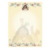 Papel de Carta Bloco 179x241mm 48 Folhas Animativa Princesas