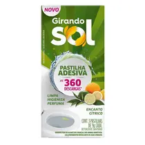 Pastilha Adesiva Sanitária 3uni de 9g Encanto Cítrico Girando Sol