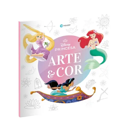 Livro Infantil Arte e Cor Disney Princesas Culturama