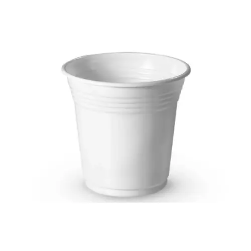 Copo Plástico 110ml Branco 100 unidades