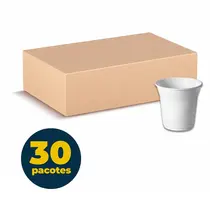 COPO PLASTICO 110 ML BRANCO 100 UN NORM 30 PCT
