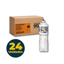 DETERGENTE LIQUIDO LAVA LOUCA 500ML GIRANDO SOL NATURAL 24 UN
