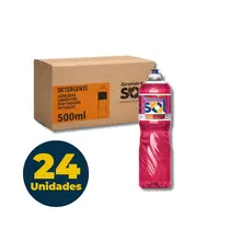 DETERGENTE LIQUIDO LAVA LOUCA 500ML GIRANDO SOL MAÇA 24 UN