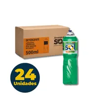 DETERGENTE LIQUIDO LAVA LOUCA 500ML GIRANDO SOL LIMAO 24 UN